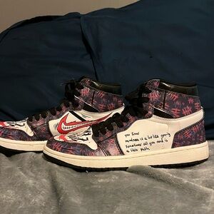 Custom JOKER high top shoes boys “why so serious”